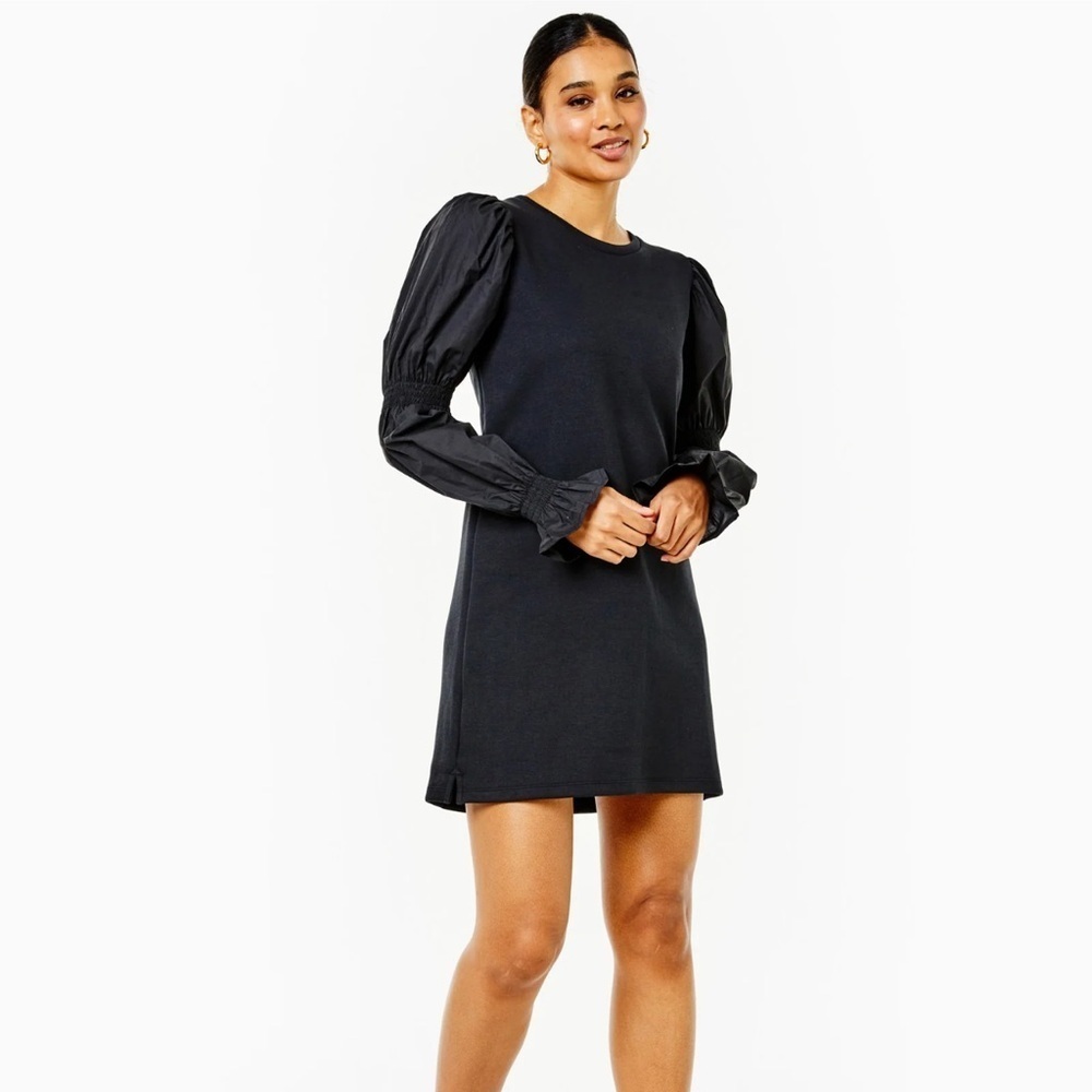 Addison Bay Soft Luxe Prep Black Dress M - Picture 4 of 11